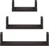 FURINNO Indo Wall Mounted Floating Shelves, Espresso