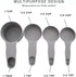 Storage Theory 2-in-1 Measuring Cups & Spoons Set - Gray Kitchen Gadget for Baking, Cooking & Coffee - Food Grade