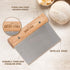 Bread Story Set of 3 Danish Whisk Dough Lame Slashing Tool and Wooden Scraper Tool for Pastry Baking