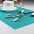 PIGCHCY Placemats - Washable Durable Vinyl Woven Table Mats, Elegant Heat Resistant Placemats for Dining Table Set of 6