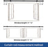 Standard Decorative Window Curtain Rods, 30 to 45 Inch, 5/8 Inch Diameter Heavy Duty Drapery Rod Set with Brackets -
