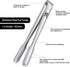 MSY BIGSUNNY Durable Stainless Steel Ice Tongs - 7 inch Sugar Cube Serving Tongs, Set of 2