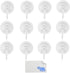 Suction Cup Hooks, Pack of 12 - Locking System - Extra Strong Vacuum Suction Power - Ideal Kitchen or Bathroom Hangers - For Towels, Bathrobes, Coats, Pans, Tools, etc. - No Drilling, Screws or Glue. by Kare & Kind