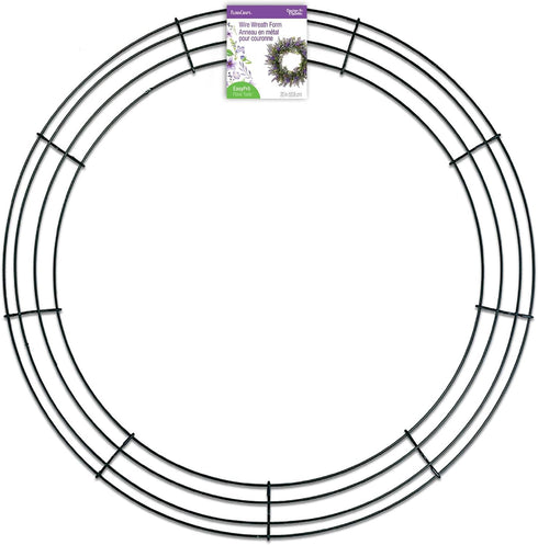 FloraCraft Wire Wreath Form, 20 Inch, Green