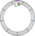 FloraCraft Wire Wreath Form, 20 Inch, Green
