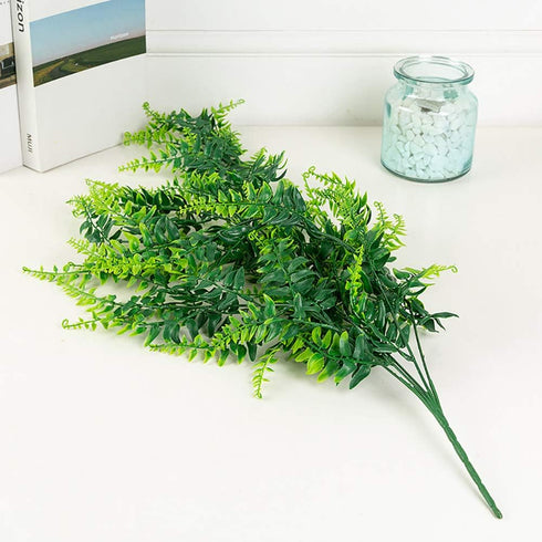 YYaaloa 2-Pack Artificial Hanging Plants, 31.5 Inch Boston Fern Fake Leaves, Greeny Chain Wall Decor for Home Garden