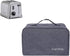 Toaster Dust Cover with Pockets, Compatible with Cuisinart 2 Slice Toaster, Dust Protection (11.5 * 7 * 7.5, Gray)