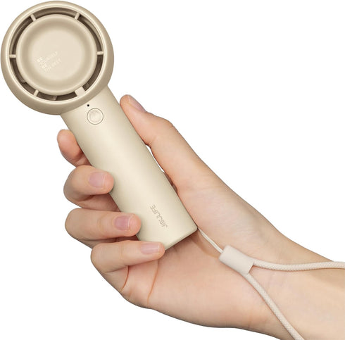 JISULIFE Portable Handheld Fan, Bladeless Mini Fan with 4500mAh, USB Rechargeable for Travel