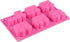 Silicone Train Cake Mold, 1 Pcs 6 Cavity Non-stick Baking Pan for Brownies, Chocolate, Muffin Cups, Ice Cube, Kids