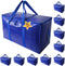 Heavy Duty Extra Large Moving Bags, Cube Storage Tote with Zippers & Strong Carrying Handles for Space Saving,