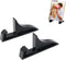 Semetall 2 Pack Multifunction Plastic Display Stand, Small Picture Frame Holder in Black