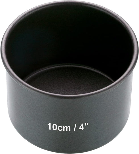 10 cm Deep Cake Tin MasterClass KCMCHB30 with PFOA Non Stick and Loose Bottom, Grey