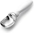 Commercial Frozen Spring Chef White Ice Cream Scoop with Comfortable Handle - Heavy Duty Metal Ice Cream Scooper