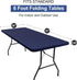 6 30" 72") homing Rectangle Table Cloth Cover, Waterproof Polyester Elastic Fitted Tablecloth, Fits for Foot Folding