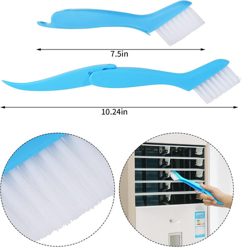 5 Pcs Air Conditioner Fin Cleaner Set 3 Fin Combs Condensers Fin Straighteners and 2 Condenser Brushes Condenser Repair Clean Set