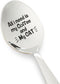 Funny Cat Lover/Coffee Lovers Gift, Engraved Spoon, Cute Coffee Tea Spoon Gift for Men, Women, Friends