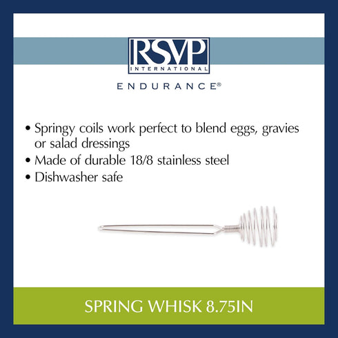 RSVP Endurance Spring Whisk, 9-1/4-Inch