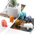 Carved Healing Crystals Gemstones Elephant Statue Figurine Collectible Decor, 1.5 inches (Mix 6pcs)
