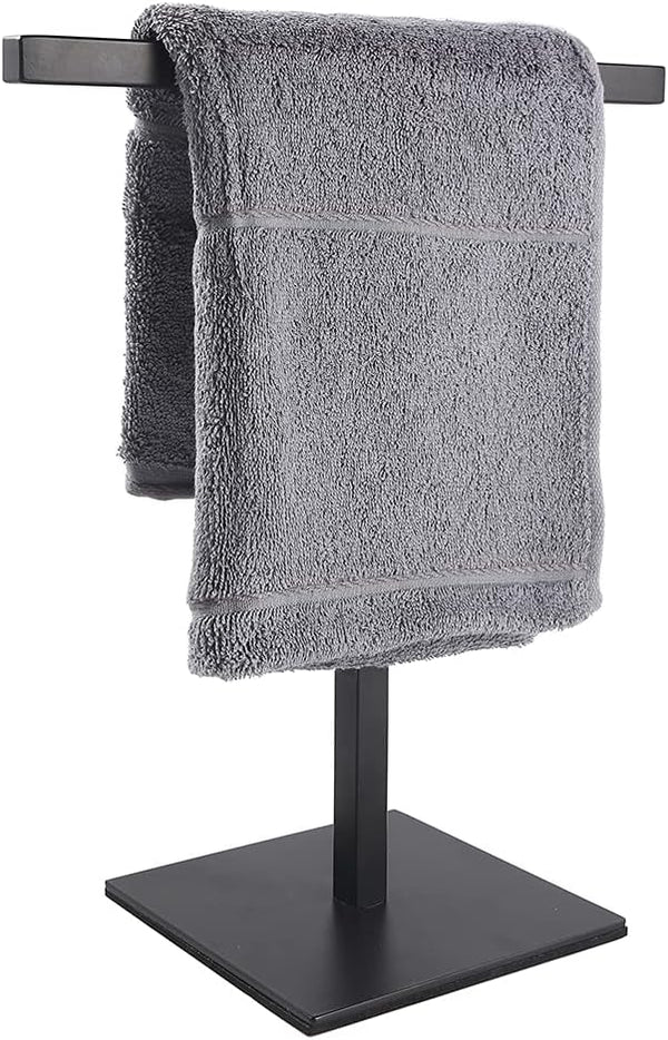 T-Shape Hand Towel Holder Stand, SUS304 Stainless Steel for Bathroom, Kitchen or Vanity Countertop Storage
