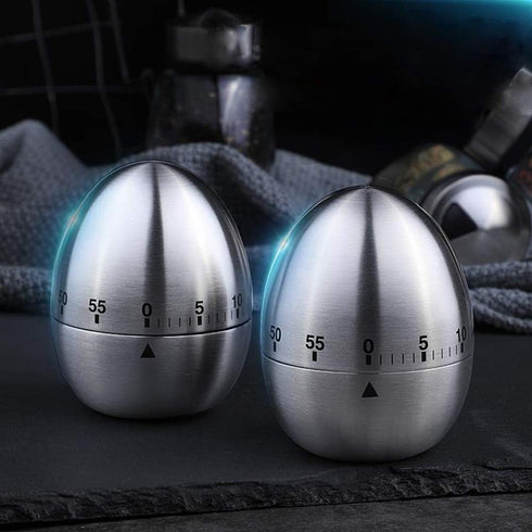 Egg Timer Wind Up Kitchen Cooking Timer Reminder, Mechanical Rotating Alarm with 60 Minutes for Cooking