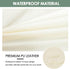 Set 4 Counter Bar Stool Cover Rectangle of Waterproof PU Height Bar stools Slipcovers Saddle Stool Slipcover Bench Seat