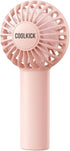 CoolKick Mini Portable Hand Fan, USB Rechargeable Small Pocket Fan, 3 Speeds for Travel, Summer, Concerts