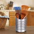 KSENDALO Stainless Steel Utensil Holder Set, 6.5inch & 4.72inch High Drying Rack with Weighted Base