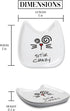 Pavilion Gift Company Blobby Cat Spoon Rest, "Stir Crazy", 5", White