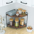 2 Countertop, Counter Tier Corner Shelf, Bathroom Organizer Wooden Bathroom Trays for Vanity Organizer, Makeup Cosmetic