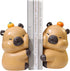 Cute Hug Capybara Decorative Bookends, Unique Animal Book Ends to Hold Books