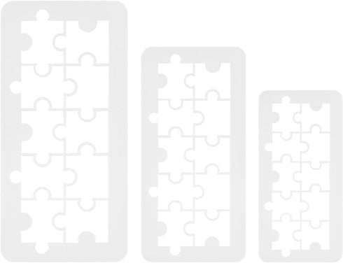 PME Geometric Multicutter for Cake Design Puzzle, Set of 3 Small, Medium & Large Size