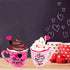 2 Pieces Double Side Wooden Coffee Sign for Valentines Day, Coffee Cup Tabletop Decoration for Holidays