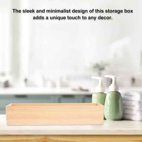 BESTOYARD Wooden Box Storage, Craft Storage Containers, Jewelry Cases, Small Storage Organizer without Lid
