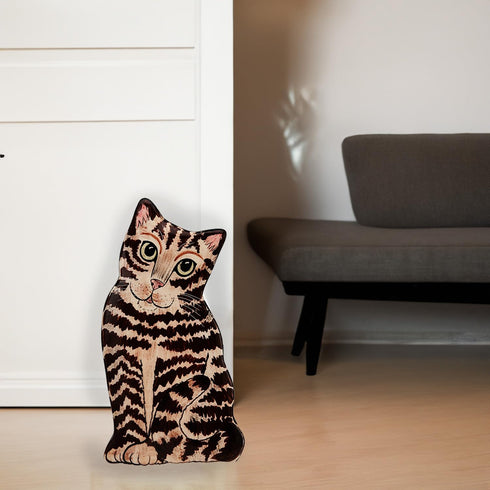 Pavilion Gift Company Small Brown Tabby Vase, 8-1/2-Inch Tall - Rescue Me Now
