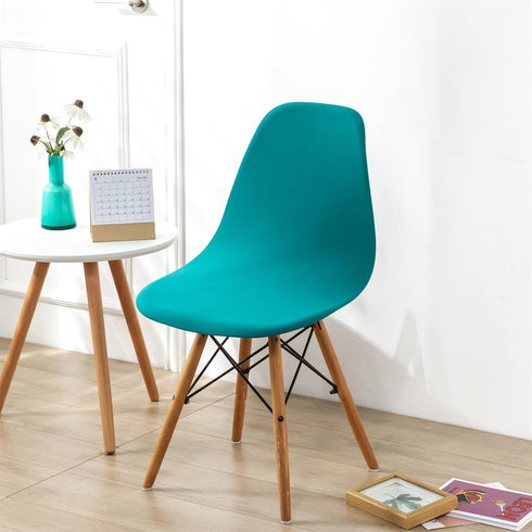 HAOYONG Mid Century Modern Dining Chair Covers Printed Shell Chair Cover Lounge Armless Chair Cover Stretchable Slipcovers for Kitchen, Office, Dining Room and Living Room(Set of 4) by HAOYONG