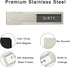 Dishwasher Magnet Clean Dirty Sign, Premium Stainless Steel Non-Scratch Magnet for Easy Use (Grey & White)