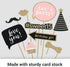 Fully Assembled Sweet 16 Birthday Photo Booth Props, Set of 30, Pink & Gold Selfie Signs, 16th Party Supplies