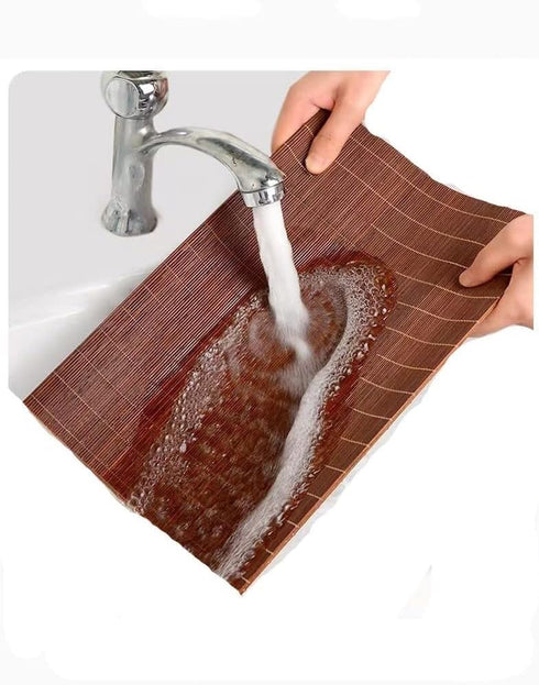 Mysummer 2 Pcs Placemats for Dining Table, Heat Insulation Stain-Resistant for Kitchen