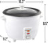 OVENTE Electric Rice Cooker, 10 cups Cooked (5 cups Uncooked), White, with Food Steamer Basket & Automatic Keep Warm