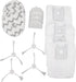 Sweeping Robot Accessories for Roidmi EVA SDJ06RM Vacuum Cleaner, Includes 4 Dust Bags, 4 Filters & 4 Mop Cloths