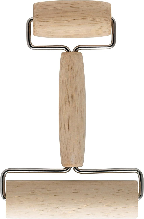 Mrs. Anderson’s Baking Double Dough Roller, 4.125 and 2.375-Inch Wide Cylinders