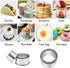 Biscuit Cutters, 3 Pcs Round Cookie Cutters, Stainless Steel Dumpling Cutters, Cake Pastry Molds for Baking