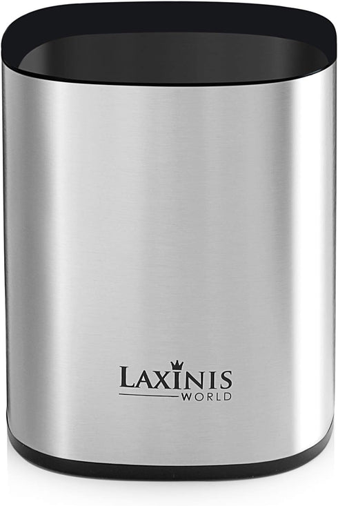 Laxinis World Kitchen Utensil Holder, Large Caddy Organizer, Modern Rectangular Design, 6.1” x 5” (utensils not