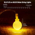 AUAUY 40 19.6FT 2 String Lights, LED String Lights Battery Operated Modes, Christmas Lights Bedroom, Waterproof Outdoor