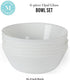6-Piece 6-Inch Martha Stewart Opalton Soup and Cereal Bowls Lightweight, Chip and Break Resistant Opal Glass Bowls