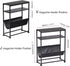 Holder,2 1 Narrow End Table for Small Spaces - Slim Side Table with Magazine in Design Narrow Coffee Table Living