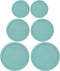 Replacement Lids for Pyrex Containers (2) 2-Cup, (2) 4-Cup, (2) 7-Cup (Turquoise)