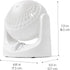 IRIS USA WOOZOO Fan, Small Desk Fan, 3 Speeds, 32ft Max Air Distance, Mini Fan 7 Inches, 112° Adjustable Tilt, 27.5 db Low Noise, Tabletop Air Circulator for Bedroom Dorm Office, White by IRIS
