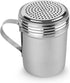 EHOMEA2Z Stainless Steel Dredge Shaker, Ideal for Salt, Spice, Sugar, Flour, 2, 10 oz