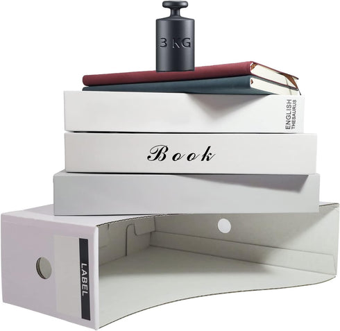 White Magazine Holder (2 Pack), Magazine File Storage Box for Home, Office, Desk, 10.6'' H x 10.2'' L x 3.5'' W